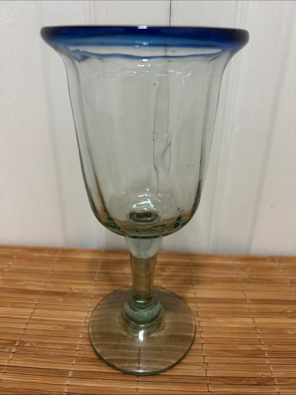 Vintage Hand-blown Wine Glasses - 6 - Picture 2 of 2